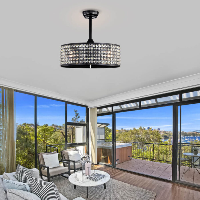 Black Fandelier Ceiling Fans With Lights