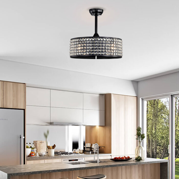 Black Fandelier Ceiling Fans With Lights