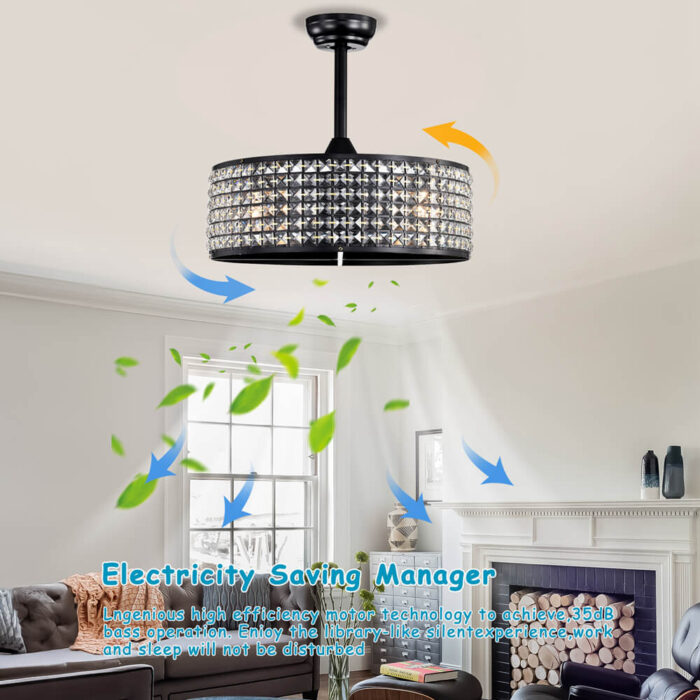 Black Fandelier Ceiling Fans With Lights