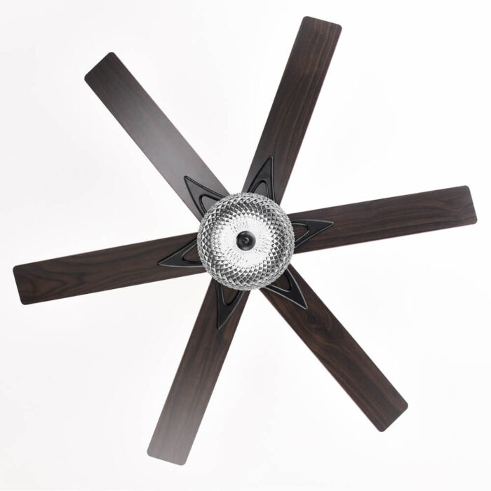 Black Modern Farmhouse Ceiling Fan With Light