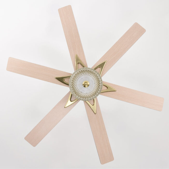 Rose Gold Modern Farmhouse Ceiling Fan With Light